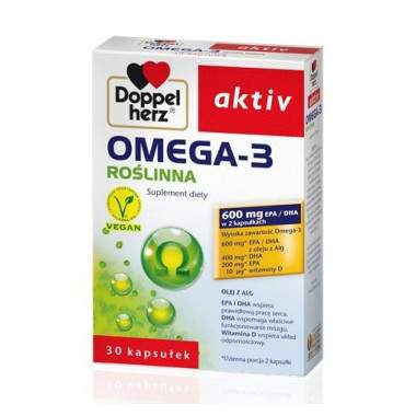Doppelherz Omega-3 Roślinna Vegan 30 kaps.