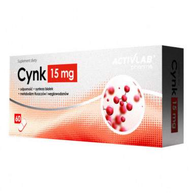 Cynk 15 mg 60 kaps. Activlab