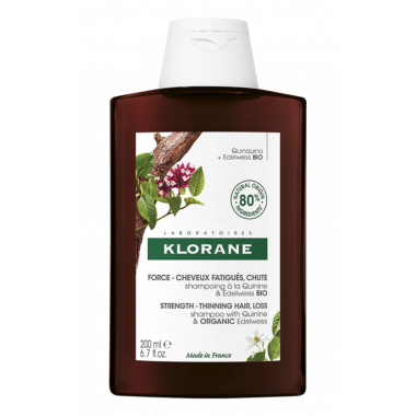 Klorane szampon CHININA + organiczna SZAROTKA 200 ml