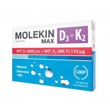 Molekin D3 + K2 MAX 30 tabl.