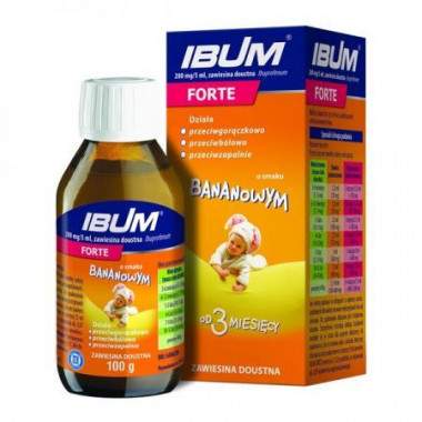 Ibum Forte 200 mg/5 ml bananowy 100 g