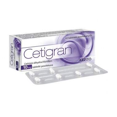 Cetigran 10 mg 10 tab.
