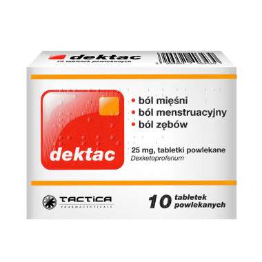 Dektac 25 mg 10 tab.
